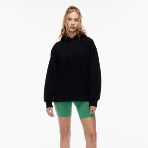 ARITZIA TNA Cozy Fleece Boyfriend Hoodie | black